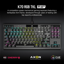 CORSAIR K70 RGB TKL CHAMPION SERIES機械遊戲鍵盤 - CHERRY MX SPEED CH-9119014-NA