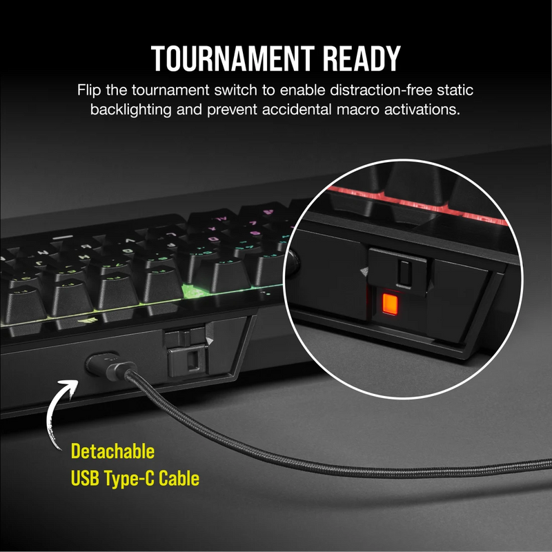 [Special Price] CORSAIR K70 RGB TKL CHAMPION SERIES Mechanical Gaming Keyboard—CHERRY MX SPEED CH-9119014-NA 