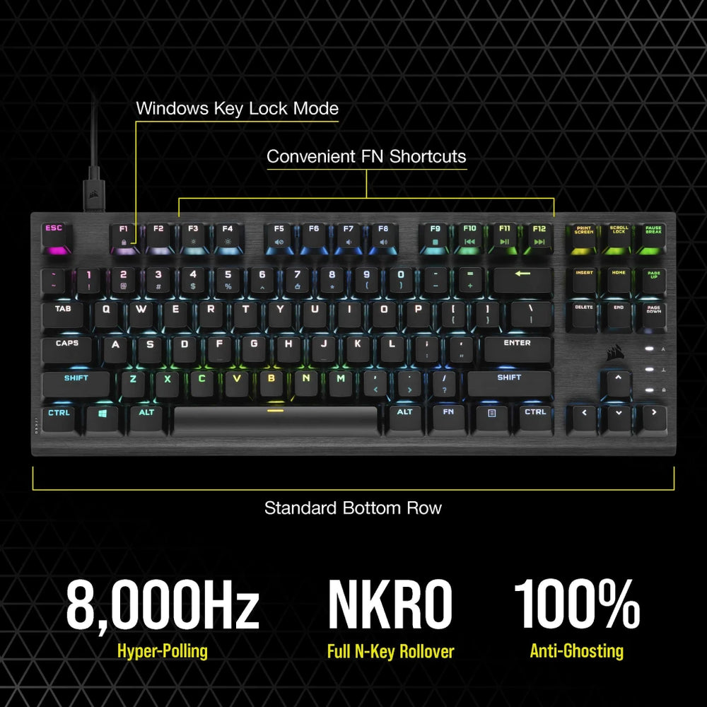 Corsair K60 PRO TKL RGB Tenkeyless Optical-Mechanical Gaming