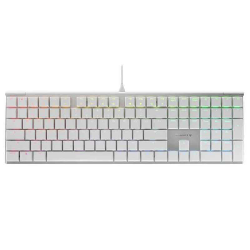 CHERRY MX10.0 Low Profile紅軸 RGB 機械式鍵盤(G8A-25000LYAEU-1) (銀框) G8A-25000LYAEU-1