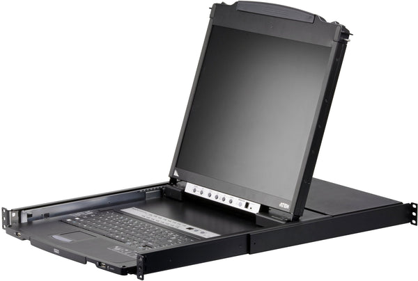 ATEN CL5816 16-Port PS/2-USB VGA Dual Rail LCD KVM Switch 