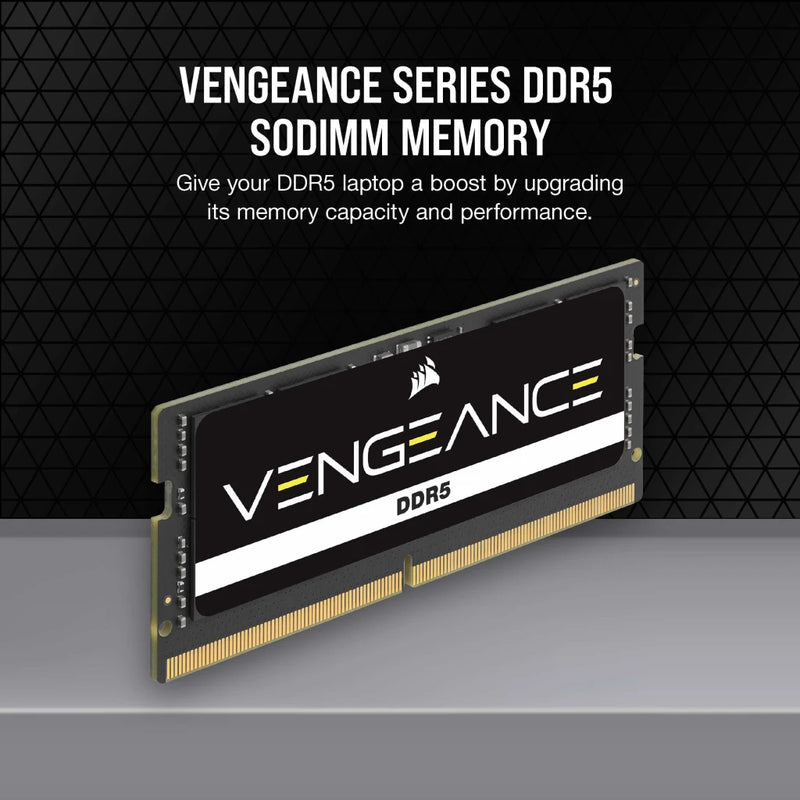 CORSAIR VENGEANCE DDR5 SODIMM 32GB (1x32GB) DDR5 4800MHz CMSX32GX5M1A4800C40 Memory