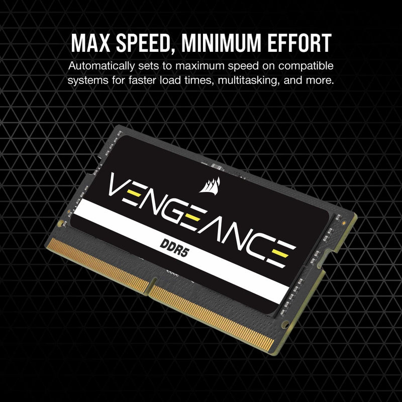 CORSAIR VENGEANCE DDR5 SODIMM 16GB (1x16GB) DDR5 4800MHz CMSX16GX5M1A4800C40 Memory