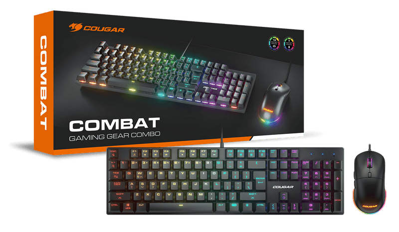 Cougar Combat Gaming Gear Combo Set E-sports gaming keyboard and mouse set 