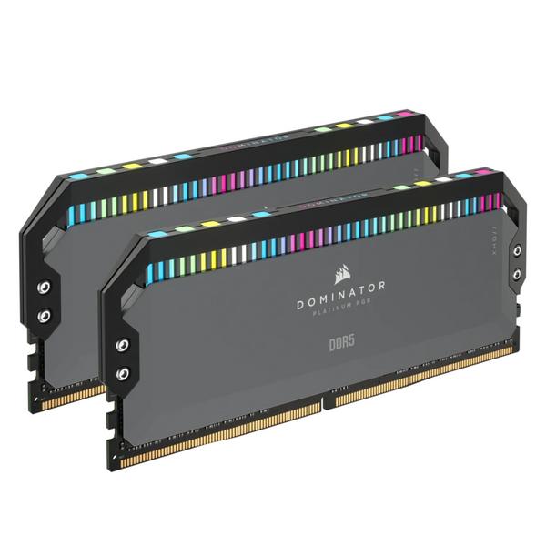 CORSAIR 64GB Kit (2x32GB) DOMINATOR PLATINUM RGB CMT64GX5M2B5200Z40K DDR5 5200MHz Memory (AMD EXPO & Intel XMP 3.0)