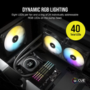 CORSAIR iCUE H100i ELITE LCD Display 240mm Liquid CPU Cooler CW-9060061-WW