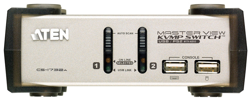 ATEN CS1732A 2 Port PS/2-USB VGA/Audio KVMP™ Switch w/2x6' Cable