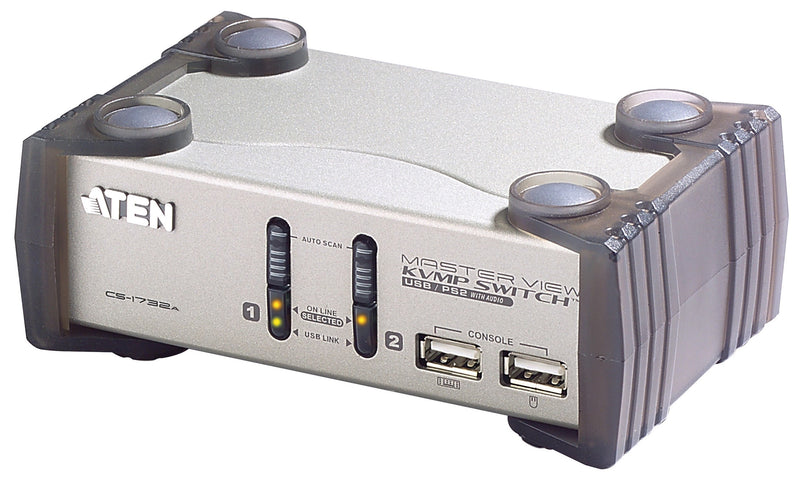 ATEN CS1732A 2 Port PS/2-USB VGA/Audio KVMP™ Switch w/2x6' Cable