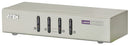 ATEN CS74U 4 Port USB KVM+Audio Switch, 4 PCs w/Cable (Metal, 2048*1536, Non-Powered)