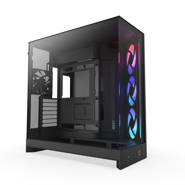 NZXT H9 Flow RGB V2 Edition (2025) Black 黑色 RGB Tempered Glass ATX Case CM-H92FB-R1