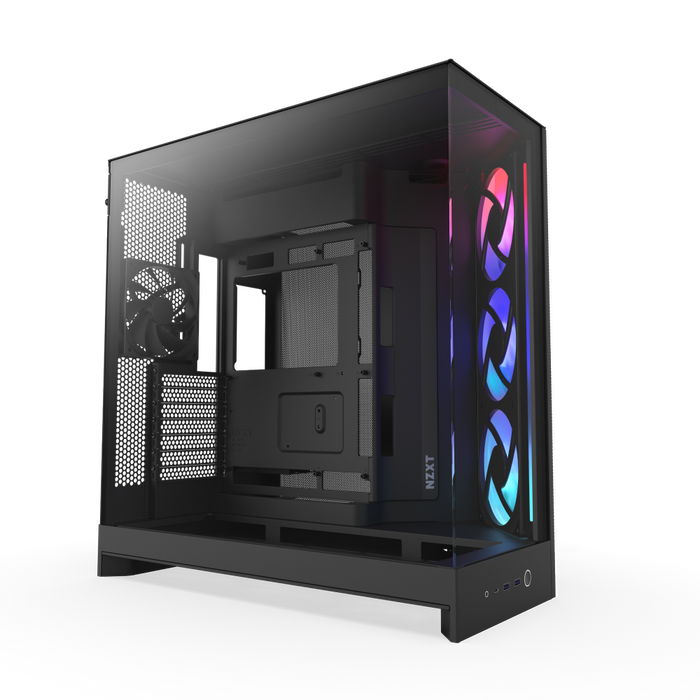 NZXT H9 Flow RGB V2 Edition (2025) Black 黑色 RGB Tempered Glass ATX Case CM-H92FB-R1