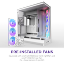 NZXT H9 Flow RGB V2 Edition (2025) White 白色 RGB Tempered Glass ATX Case CM-H92FW-R1