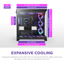 NZXT H9 Flow RGB V2 Edition (2025) Black 黑色 RGB Tempered Glass ATX Case CM-H92FB-R1