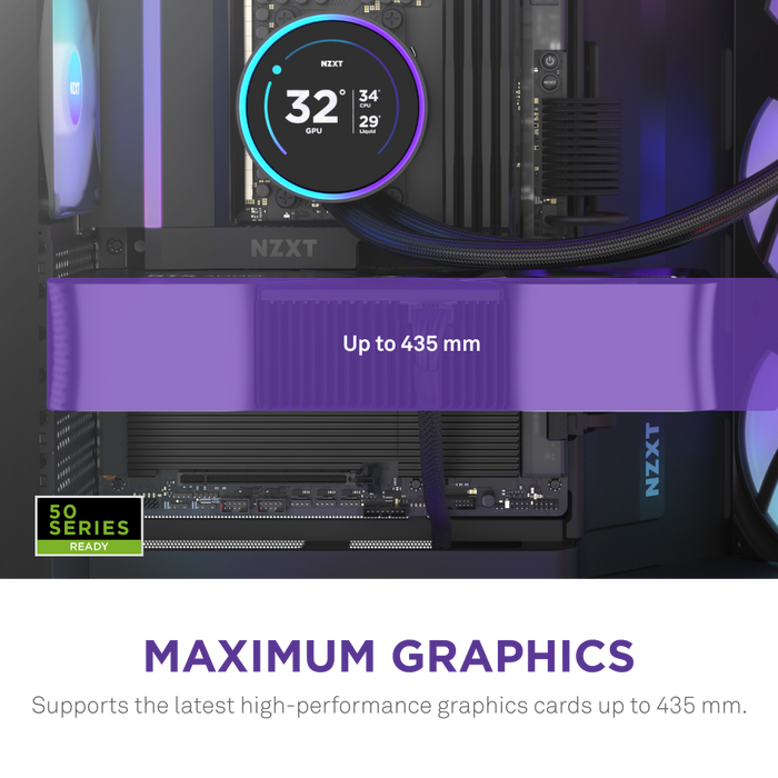 NZXT H9 Flow RGB V2 Edition (2025) Black 黑色 RGB Tempered Glass ATX Case CM-H92FB-R1