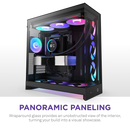 NZXT H9 Flow RGB V2 Edition (2025) Black 黑色 RGB Tempered Glass ATX Case CM-H92FB-R1
