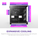 NZXT H9 Flow V2 Edition (2025) Black 黑色 Tempered Glass ATX Case CM-H92FB-01