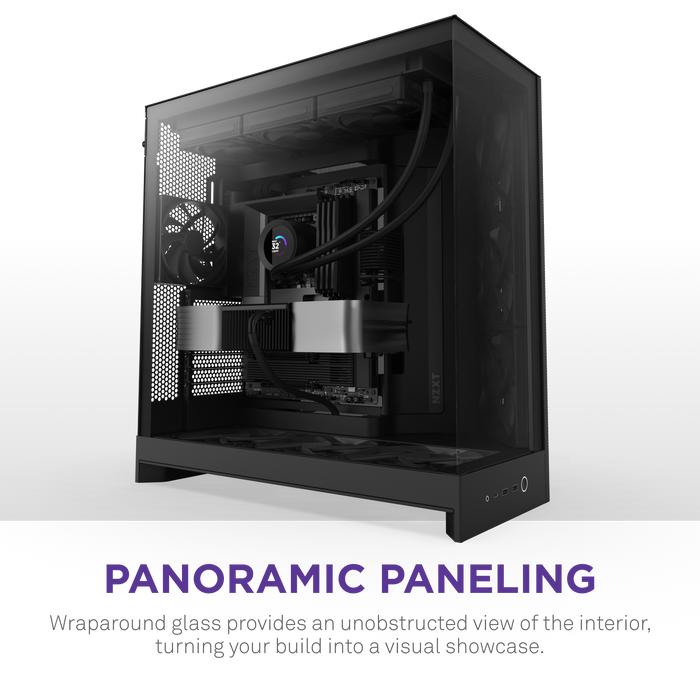 NZXT H9 Flow V2 Edition (2025) Black 黑色 Tempered Glass ATX Case CM-H92FB-01