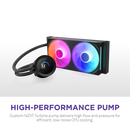 NZXT Kraken Plus 240 RGB V2 240mm Liquid CPU Cooler RL-KR240-B2