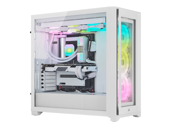 CORSAIR iCUE 5000X QL Edition White 白色 Tempered Glass ATX Case CC-9011233-WW