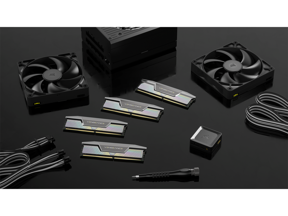 CORSAIR 48GB Kit (2x24GB) VENGEANCE RGB CUDIMM CMHC48GX5M2X8000C38 DDR CORSAIR 48GB Kit (2x24GB) VENGEANCE RGB CUDIMM CMHC48GX5M2X8000C38 DDR
