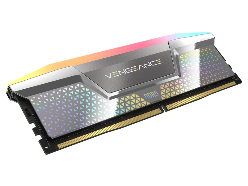 CORSAIR 48GB Kit (2x24GB) VENGEANCE RGB CUDIMM CMHC48GX5M2X8000C38 DDR5 8000MHz CL38 Memory