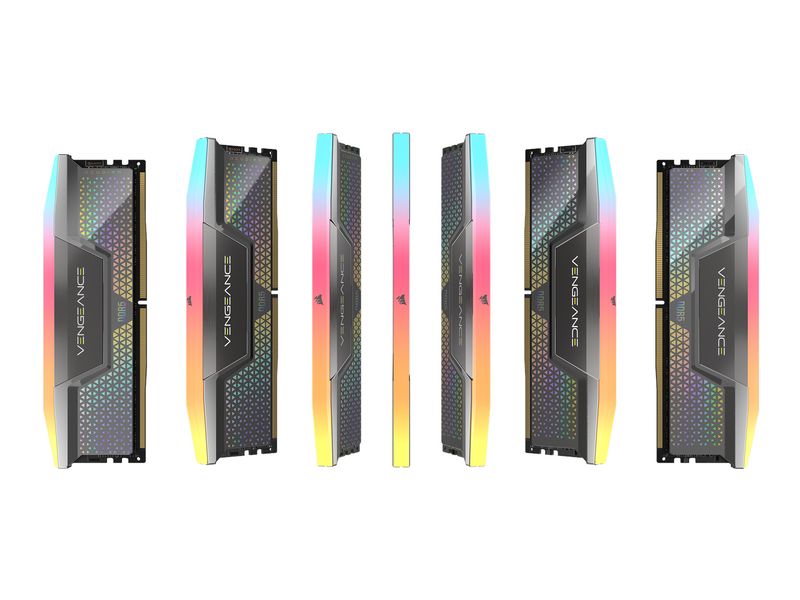 CORSAIR 48GB Kit (2x24GB) VENGEANCE RGB CUDIMM CMHC48GX5M2X8000C38 DDR5 8000MHz CL38 Memory