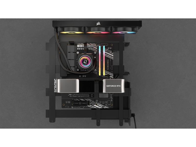 CORSAIR 48GB Kit (2x24GB) VENGEANCE RGB CUDIMM CMHC48GX5M2X8000C38 DDR5 8000MHz CL38 Memory