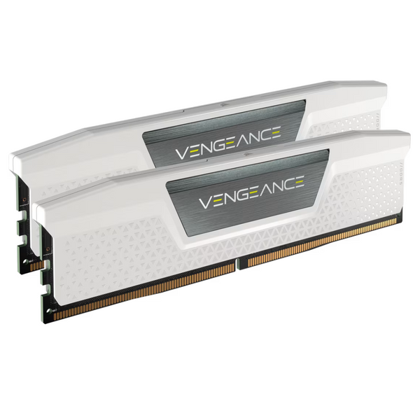 【電腦節搶購貨】CORSAIR 32GB Kit (2x16GB) VENGEANCE White 白色 CMK32GX5M2B6400Z32W DDR5 6400MHz CL32 Memory (AMD EXPO & Intel XMP 3.0)