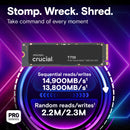 Crucial 2TB T710 CT2000T710SSD8 PCIe Gen5 NVMe M.2 SSD (HD-T7102T)