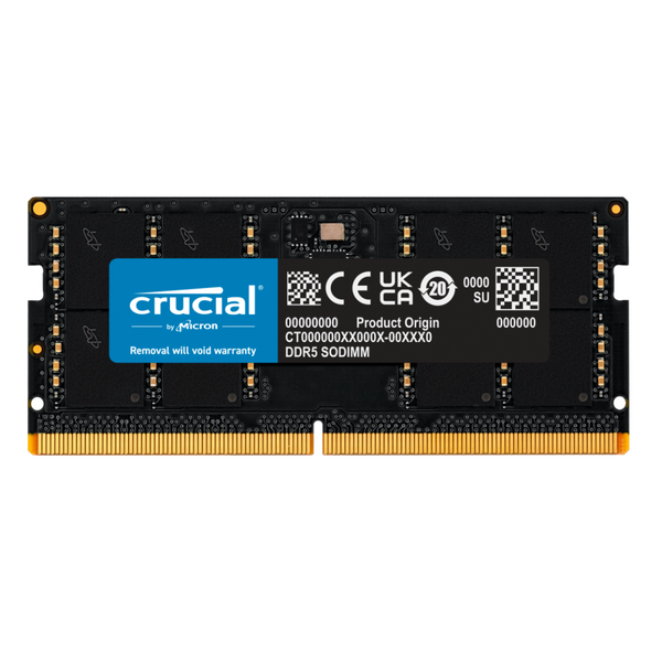 Crucial DDR5 SODIMM 64GB (1x64GB) DDR5 5600MHz CT64G56C46S5 Memory