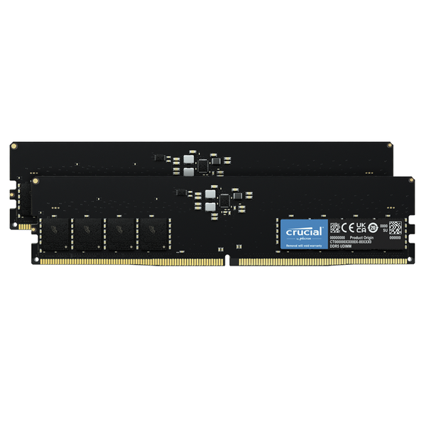 Crucial 64GB Kit (2x32GB) CT2K32G56C46U5 DDR5 5600MHz UDIMM Memory (RM-DC5DU64)