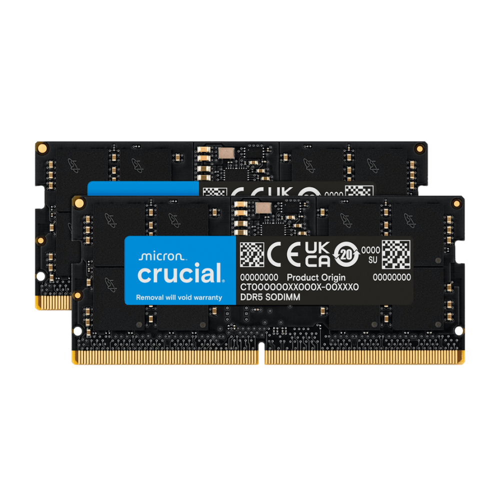 Crucial DDR5 SODIMM 16GB Kit (2x8GB) DDR5 5600MHz CT2K8G56C46S5 Memory