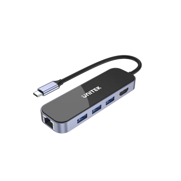 Unitek uHUB H6 Gloss 6 合 1 強化玻璃鏡面 USB-C Hub (D1084A)