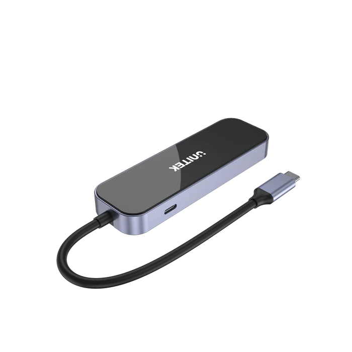 Unitek uHUB H6 Gloss 6-in-1 Tempered Glass Mirror USB-C Hub (D1084A)