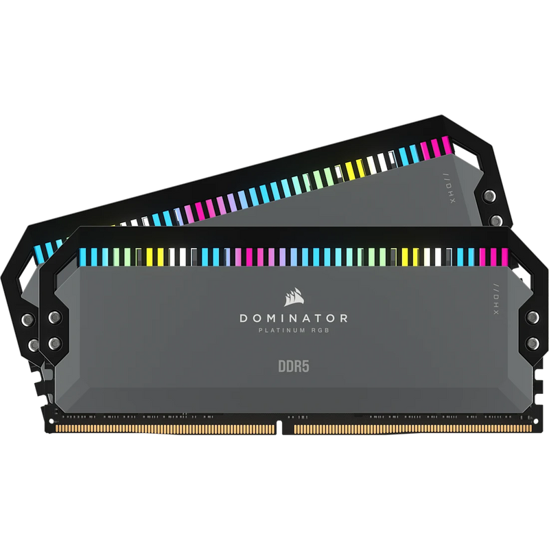 CORSAIR 64GB Kit (2x32GB) DOMINATOR PLATINUM RGB CMT64GX5M2B5200Z40K DDR5 5200MHz Memory (AMD EXPO & Intel XMP 3.0)