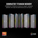 CORSAIR 32GB Kit (2x16GB) DOMINATOR TITANIUM RGB CMP32GX5M2B6000Z30 DDR5 6000MHz CL30 Memory (AMD EXPO & Intel XMP 3.0)