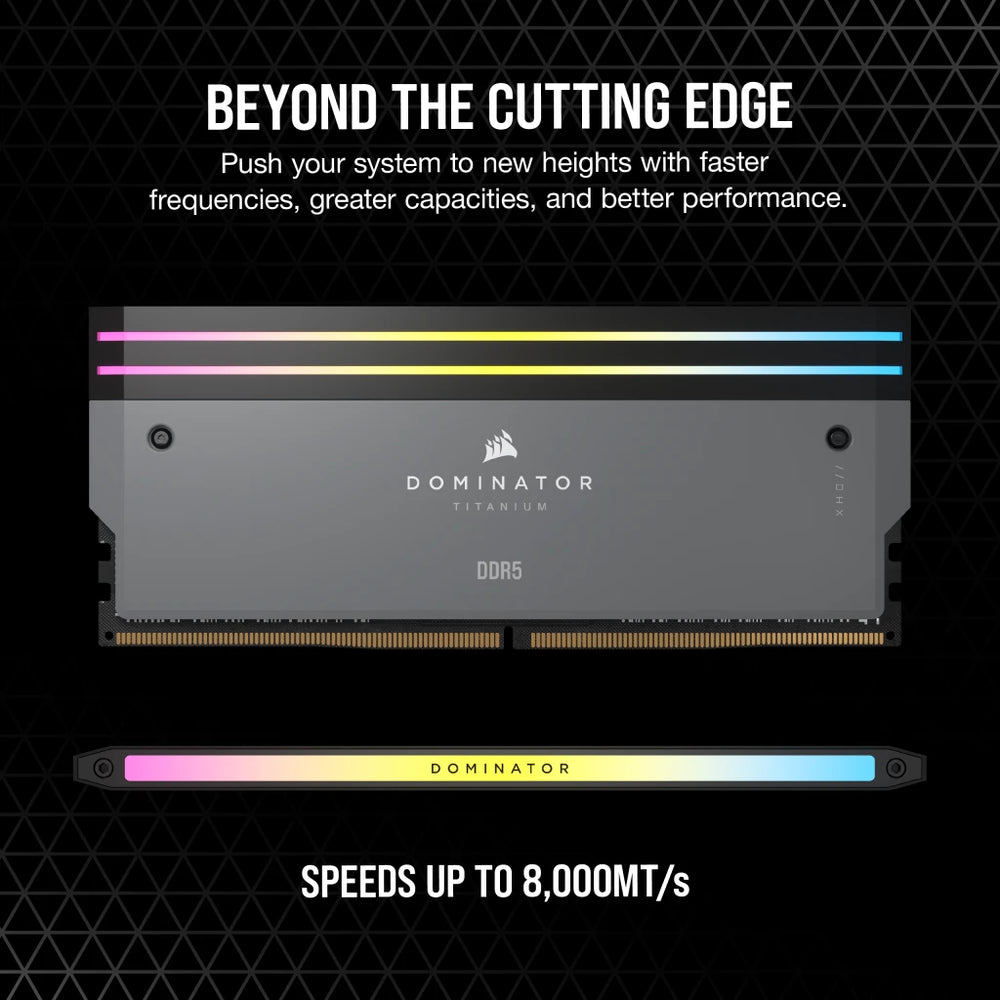 CORSAIR 64GB Kit (2x32GB) DOMINATOR TITANIUM RGB CMP64GX5M2B6000Z30 DD