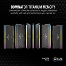 CORSAIR 32GB Kit (2x16GB) DOMINATOR TITANIUM RGB CMP32GX5M2X7200C34 DDR5 7200MHz CL34 Memory