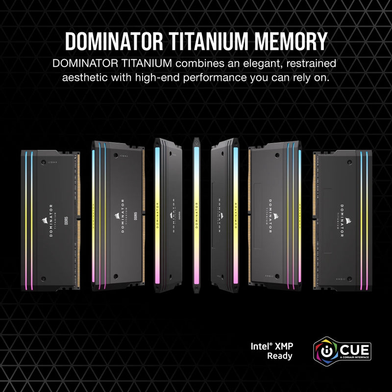 CORSAIR 96GB Kit (2x48GB) DOMINATOR TITANIUM RGB CMP96GX5M2B6400C32 DDR5 6400MHz Memory