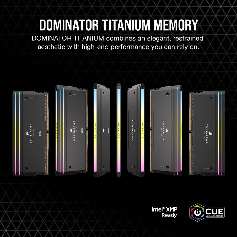 CORSAIR 64GB Kit (4x16GB) DOMINATOR TITANIUM RGB CMP64GX5M4B6000C36 DDR5 6000MHz Memory