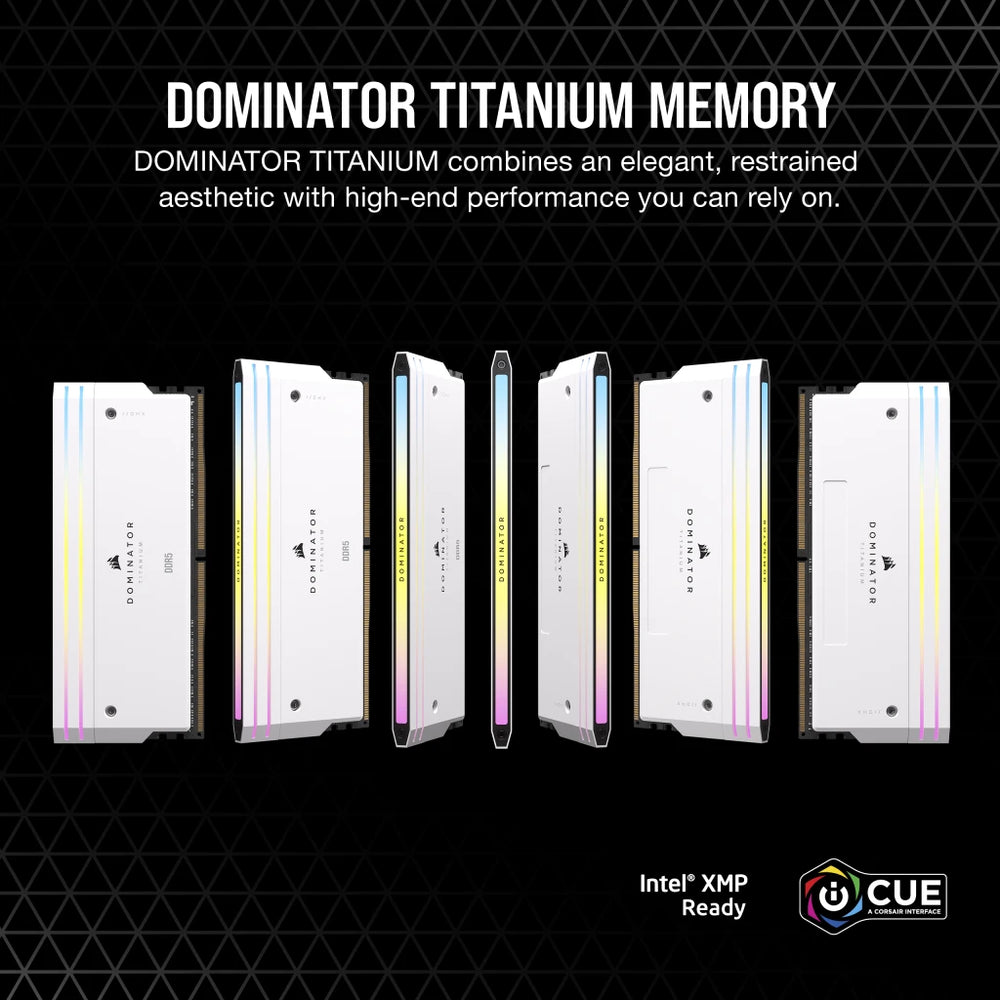 CORSAIR 48GB Kit (2x24GB) DOMINATOR TITANIUM RGB White 白色