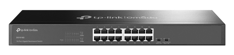 TP-Link DS1016G Omada 16-Port Gigabit Unmanaged Rackmount Switch 