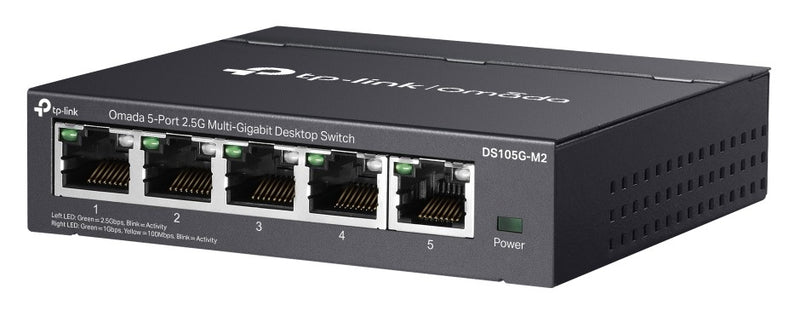 TP-Link DS105G-M2 5-Port 2.5G Multi-Gigabit Unmanaged Desktop Switch
