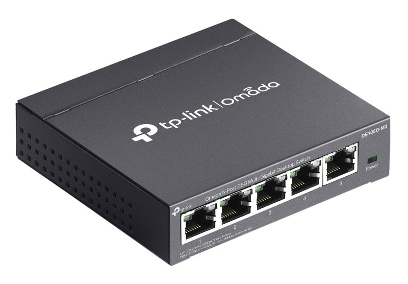 TP-Link DS105G-M2 5-Port 2.5G Multi-Gigabit Unmanaged Desktop Switch