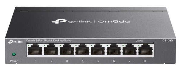 TP-Link DS108G Omada 8-Port Gigabit Unmanaged Desktop Switch 