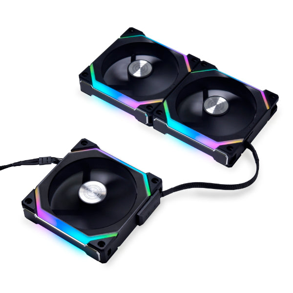 LIAN LI UNI FAN SL120 V2 RGB 黑色12CM Case Fan (UF-SL120V2-1B)