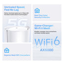 TP-Link Deco X80-5G AX6000 Dual Band 2.5G WAN/LAN Whole Home CPE Mesh WiFi 6 System