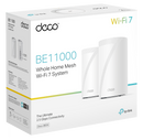 TP-Link Deco BE65 BE11000 Tri Band Whole Home Mesh WiFi 7 System (2件裝)
