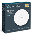 TP-Link Omada EAP610 AX1800 Wireless Gigabit Dual Band Ceiling Mount Wifi 6 Access Point with PoE Support