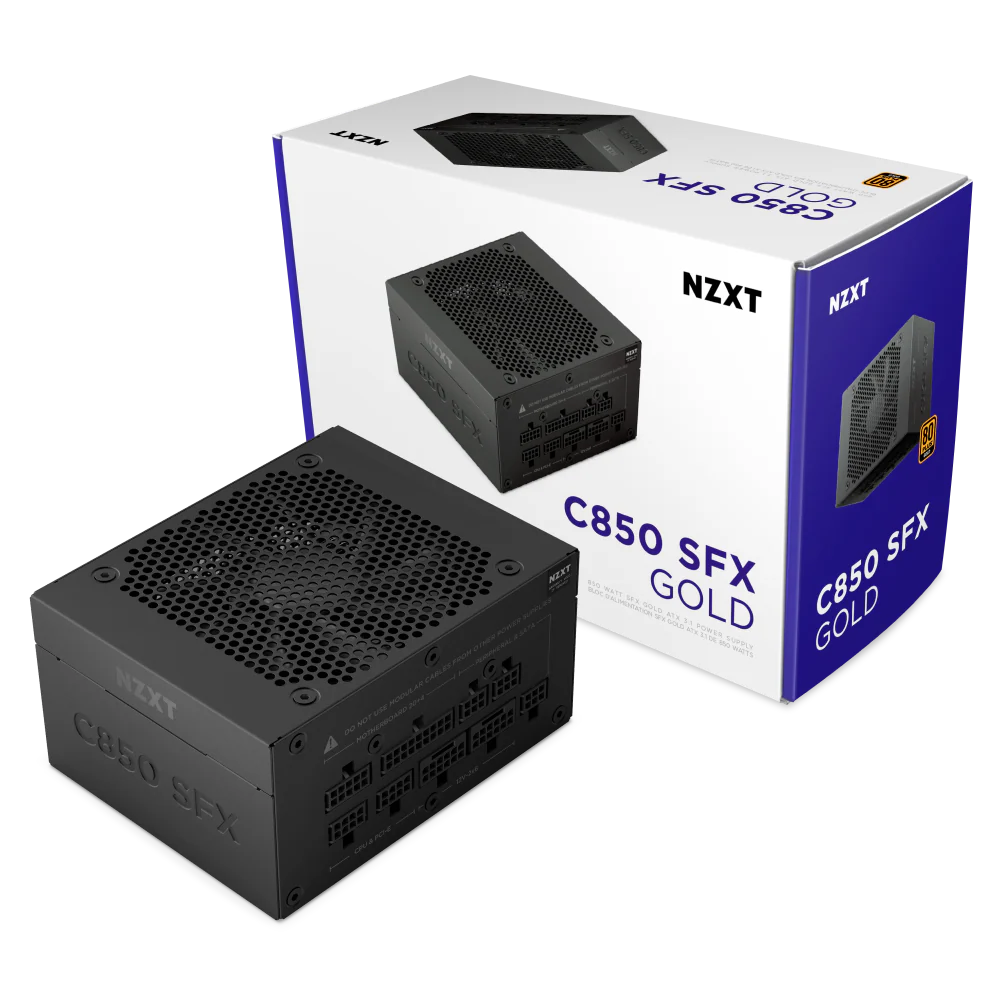 NZXT 850W C850 SFX Gold ATX3.1 80Plus Gold Full Modular SFX Power Supp
